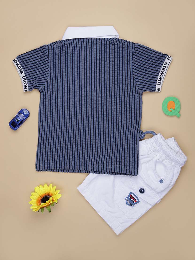 boys printed t-shirt and shorts set - 22014139 -  Standard Image - 1