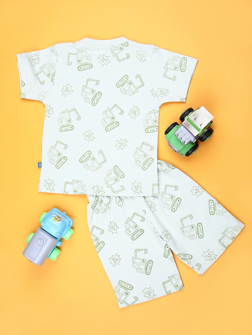 kids printed t-shirt and shorts co-ord set - 22014144 - Standard Image - 1