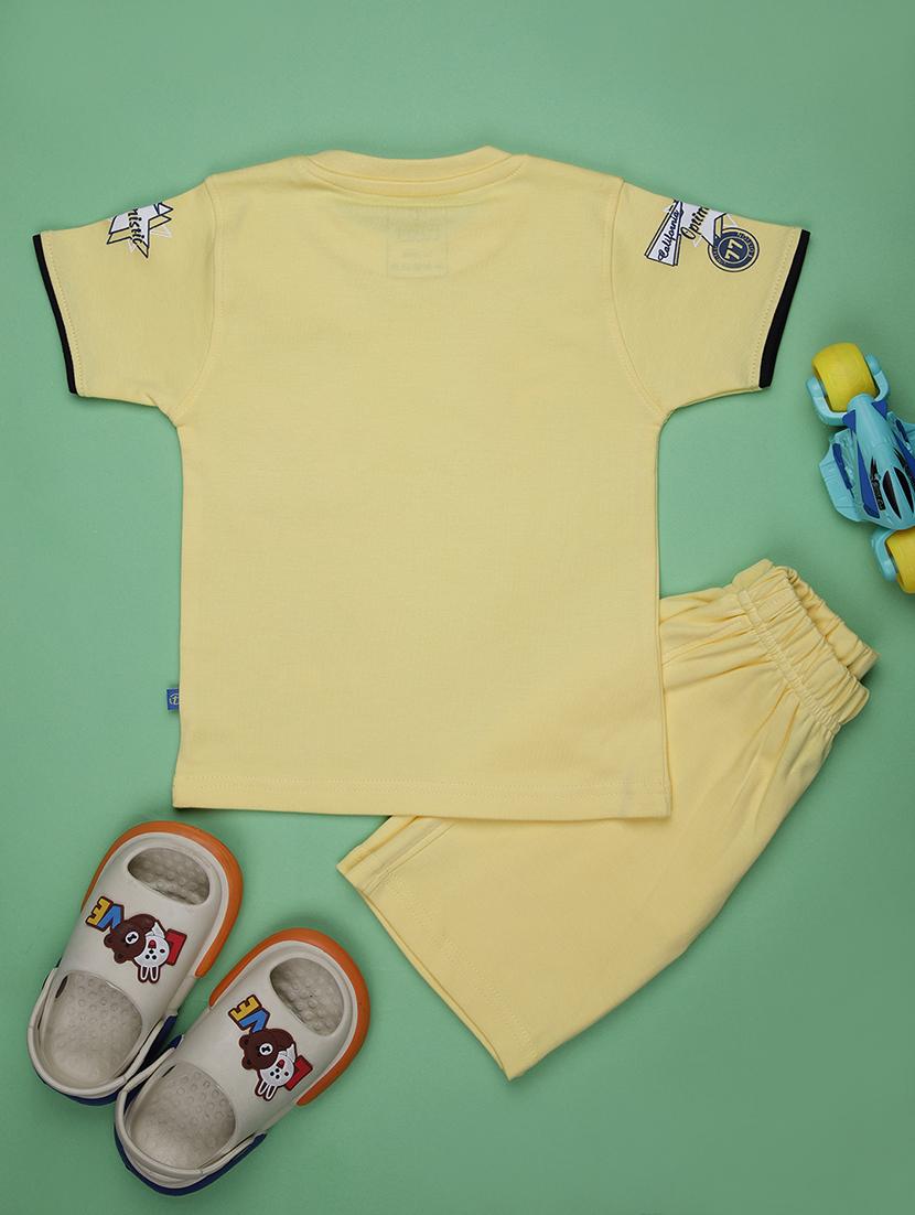 kids printed t-shirt and shorts co-ord set - 22014145 -  Standard Image - 1