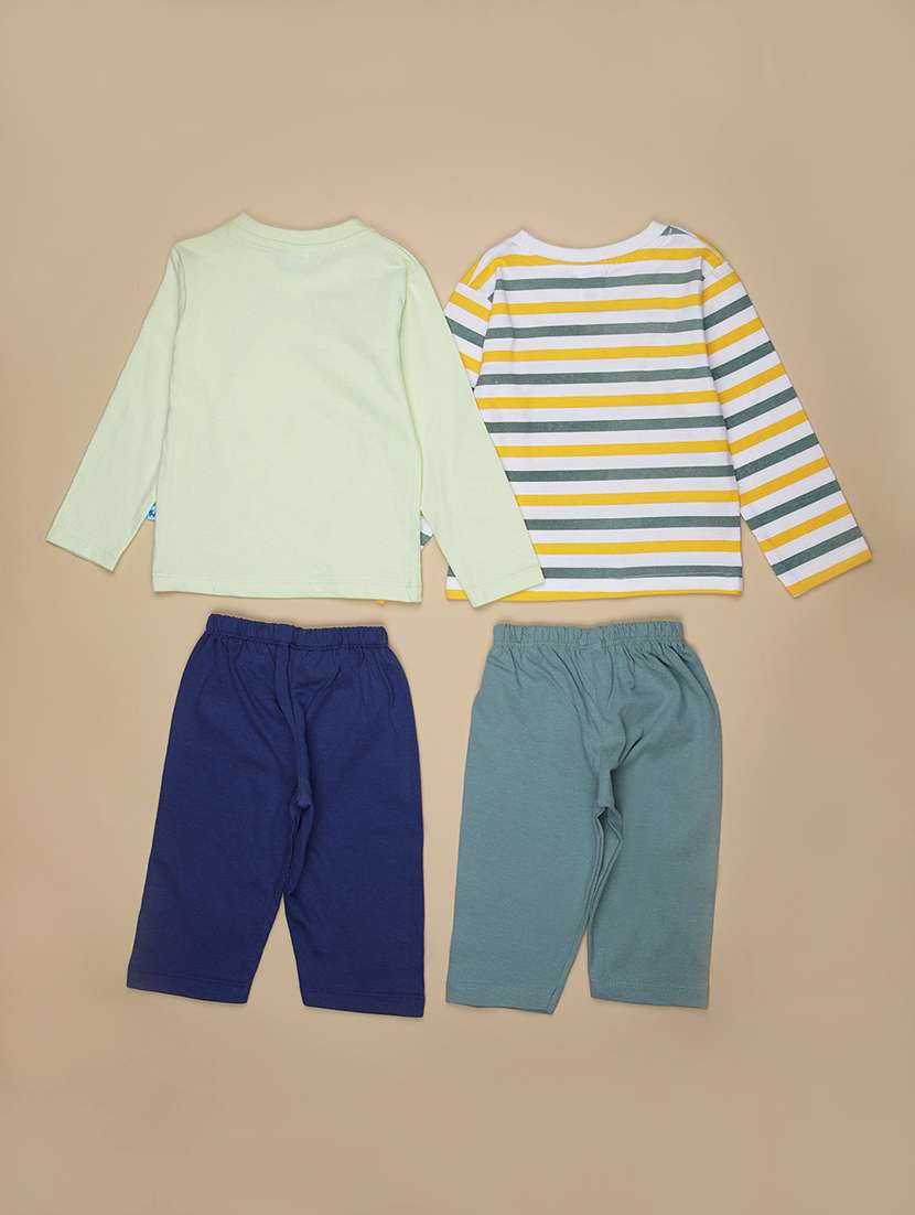 boys pack of 2 printed full length set - 22014147 -  Standard Image - 1