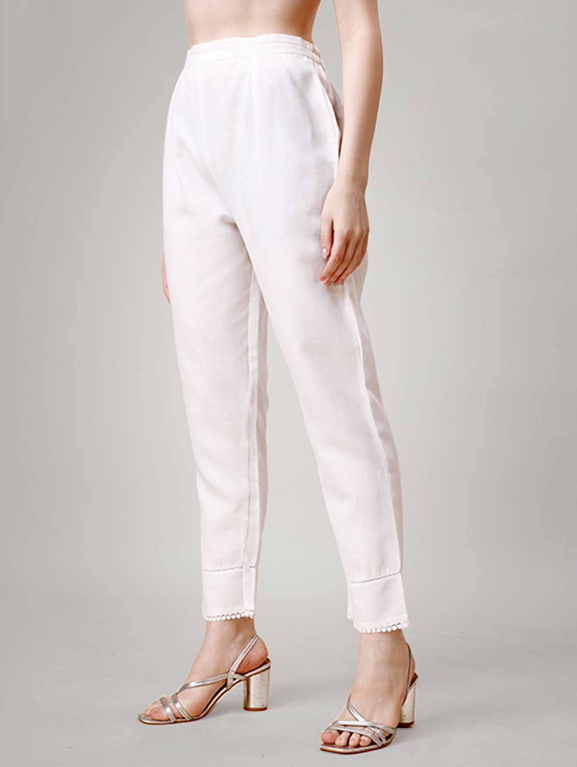 women embroidered three quarter sleeve kurta pant set - 22014149 - Standard Image - 4