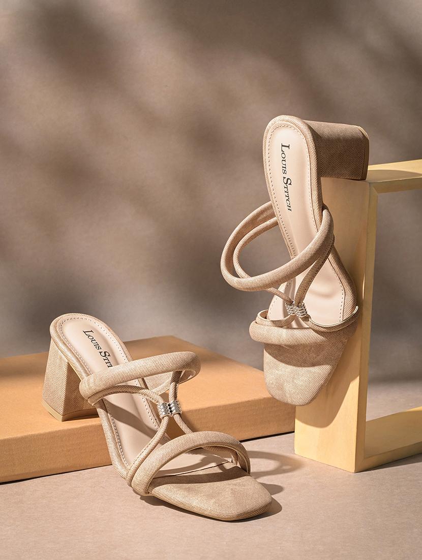 women solid slip on block heel sandal - 22014348 -  Zoom Image - 0