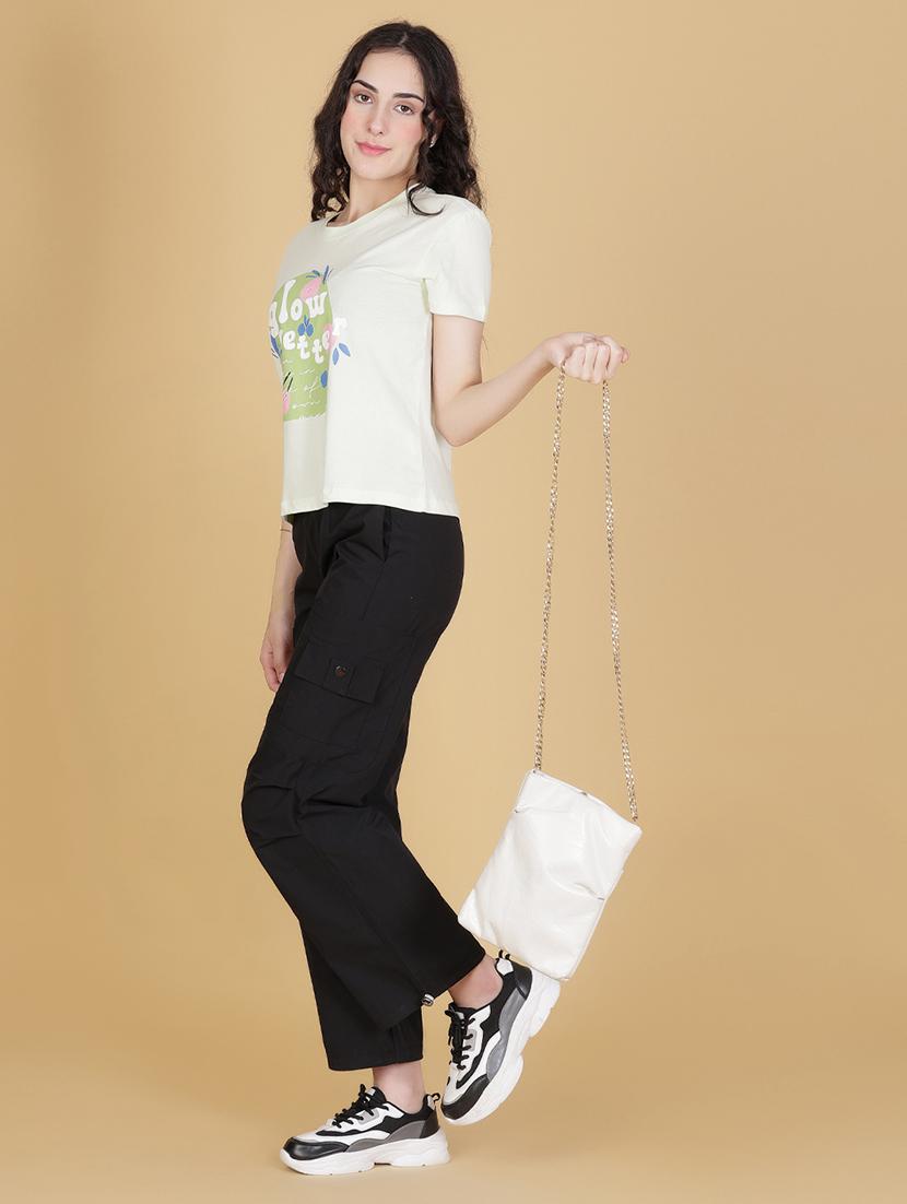light green cotton regular tshirt - 22014613 - Standard Image - 4