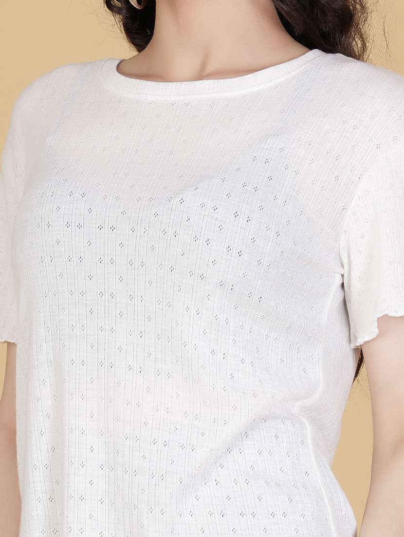white cotton boxy tshirt - 22014621 -  Standard Image - 4