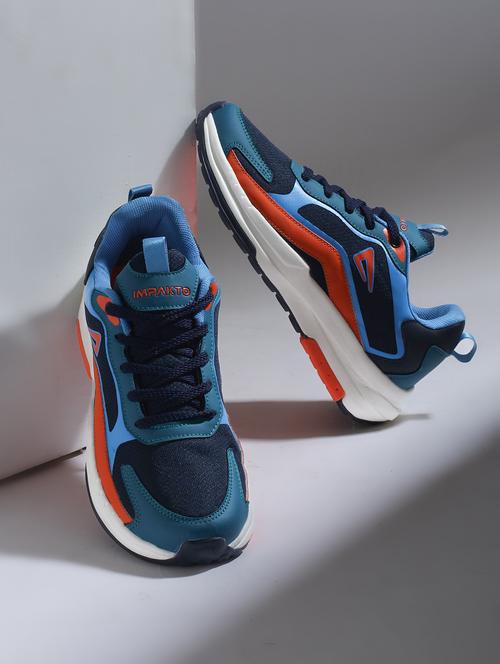 men blue lace up sneaker - 22015926 -  Standard Image - 0