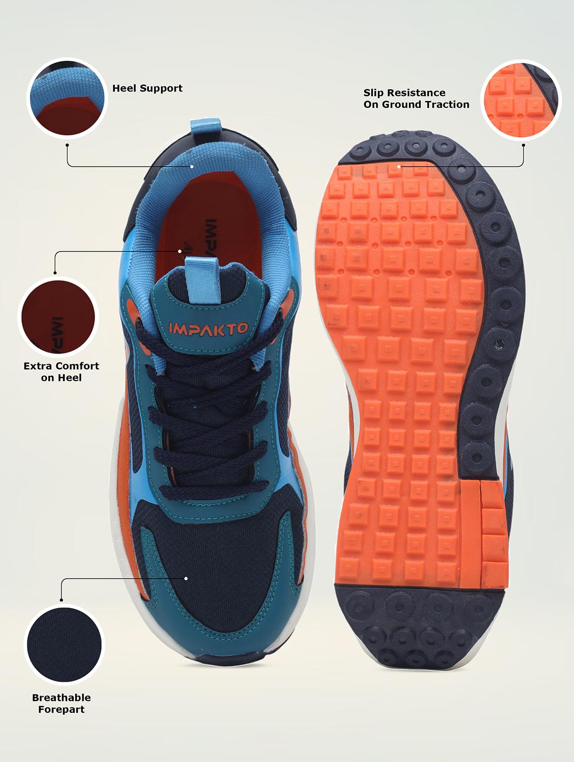 men blue lace up sneaker - 22015926 - Standard Image - 4
