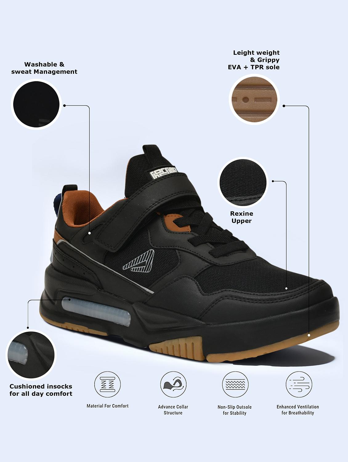 men black lace up sneaker - 22015934 - Standard Image - 4