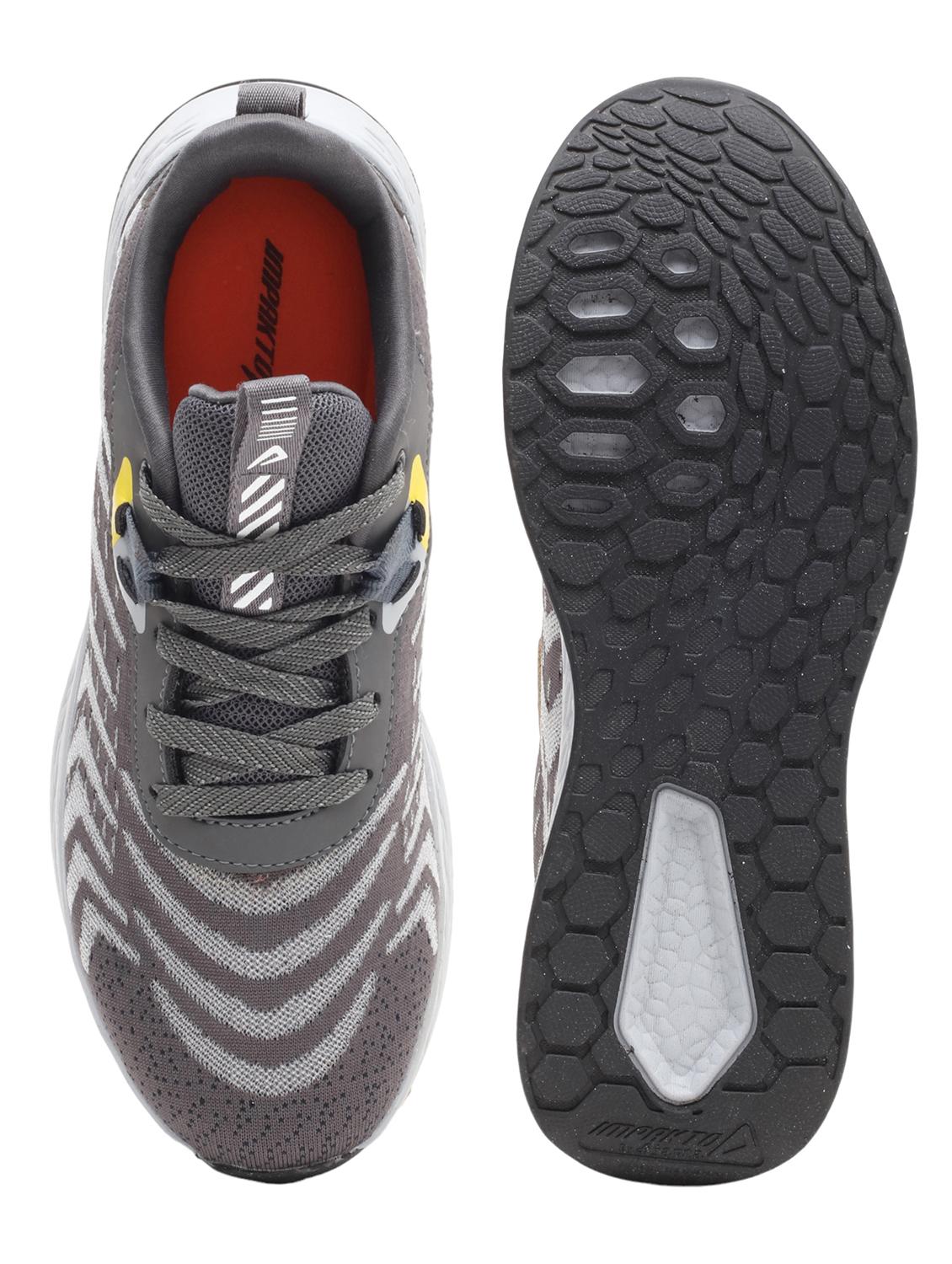 men grey lace up sport shoe - 22016132 - Standard Image - 4