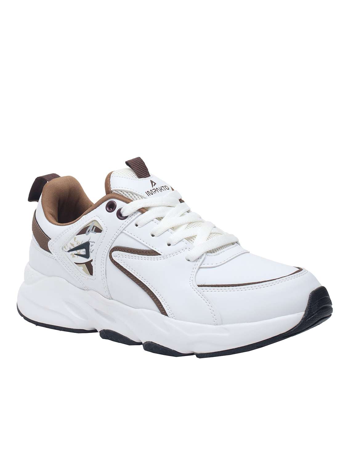 men white lace up sport shoe - 22016138 -  Standard Image - 1