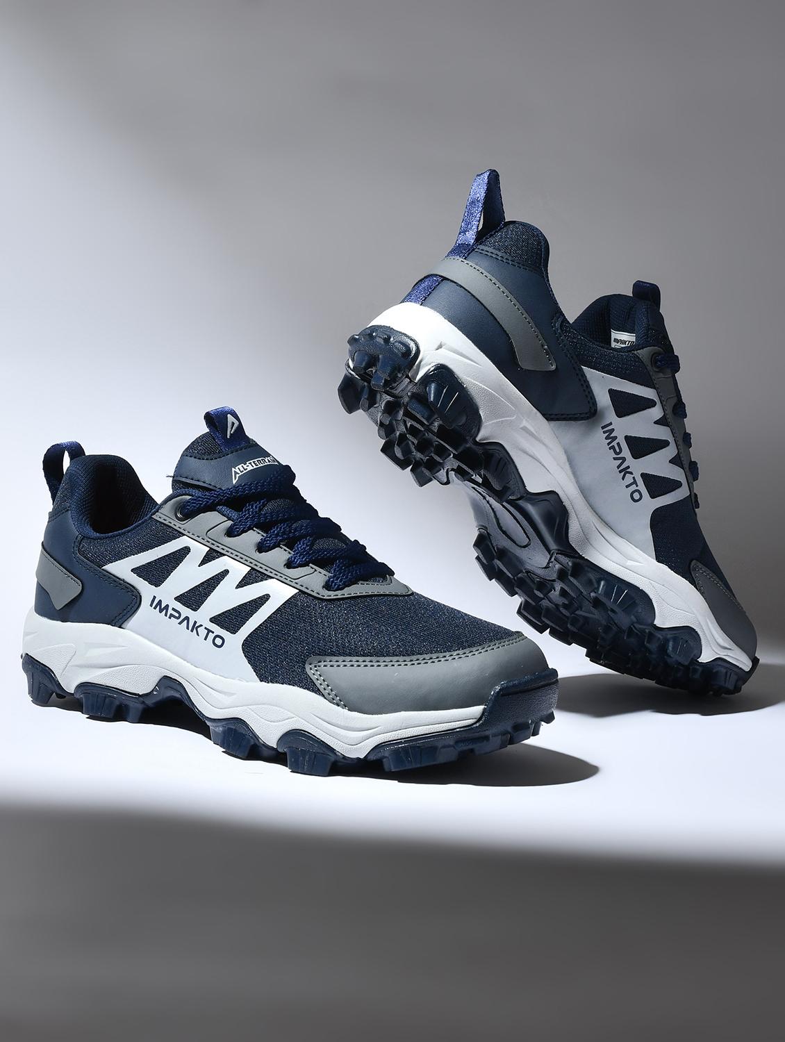 men navy blue lace up sport shoe - 22016324 - Zoom Image - 0