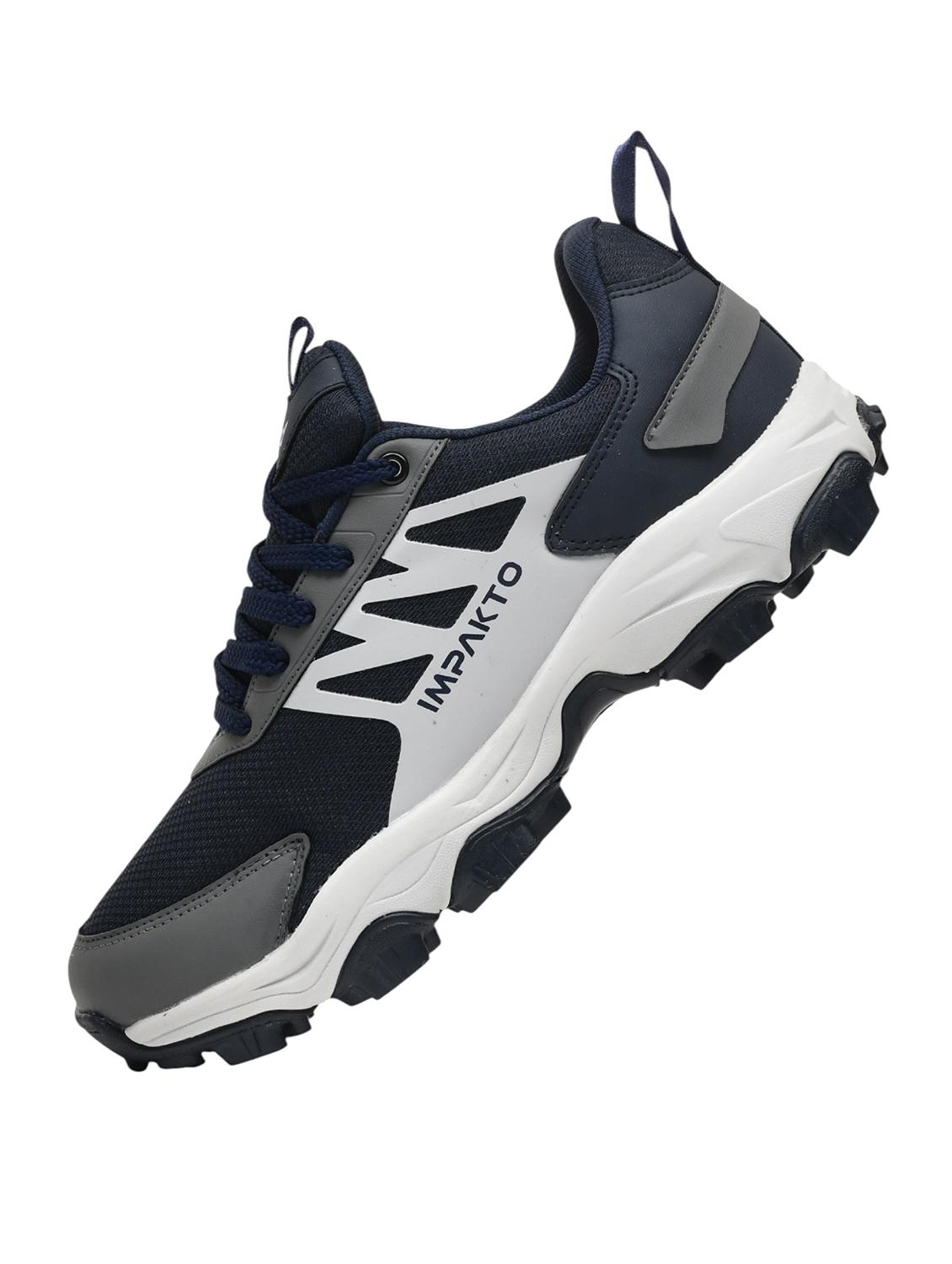 men navy blue lace up sport shoe - 22016324 -  Standard Image - 1