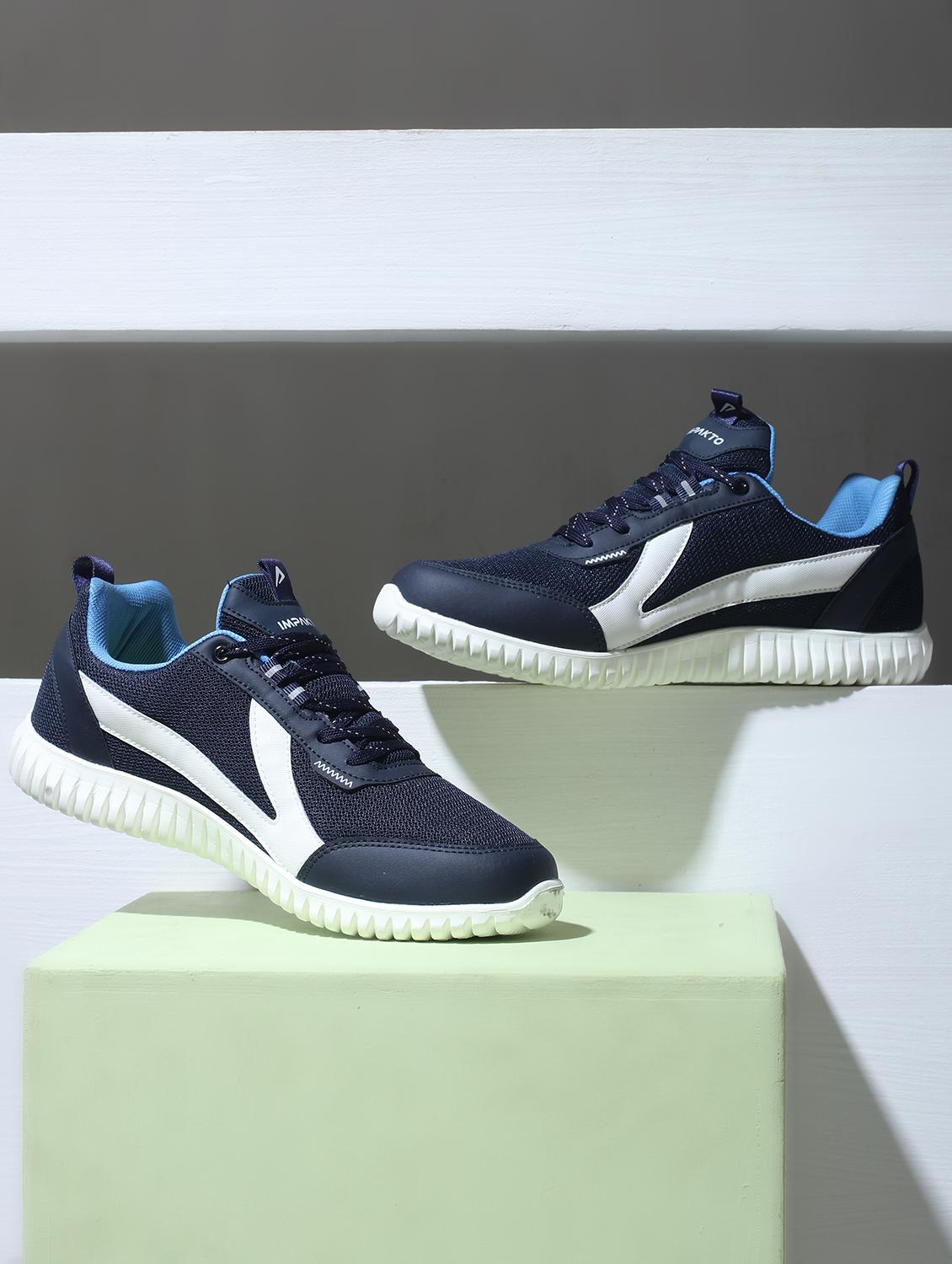 men navy blue lace up sport shoe - 22016327 - Zoom Image - 0