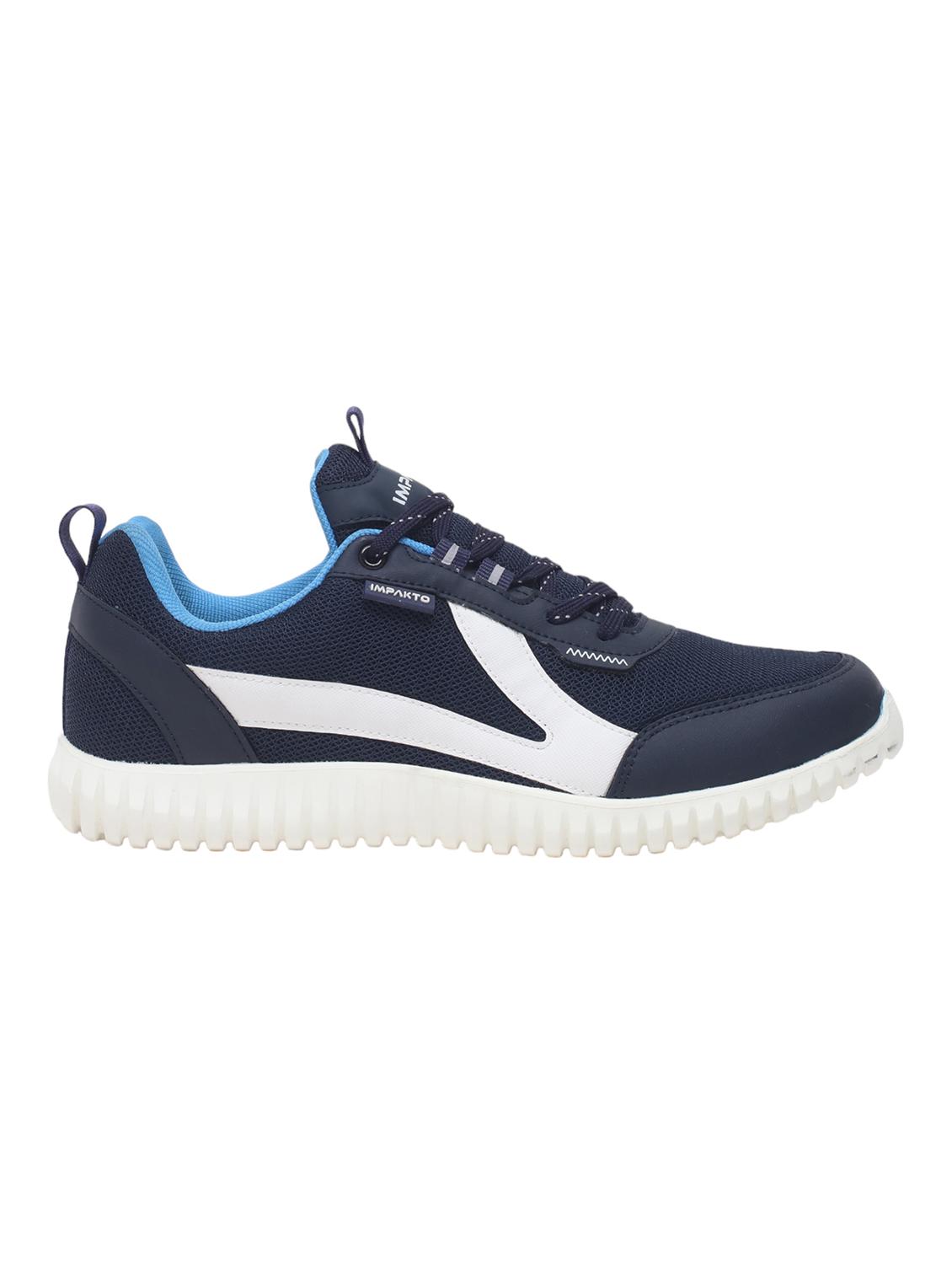 men navy blue lace up sport shoe - 22016327 - Standard Image - 1