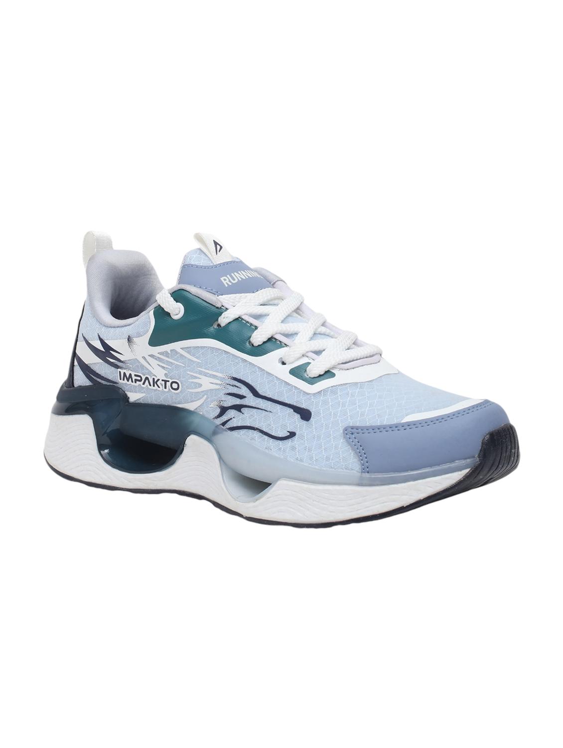 men light blue lace up sport shoe - 22016329 -  Standard Image - 1