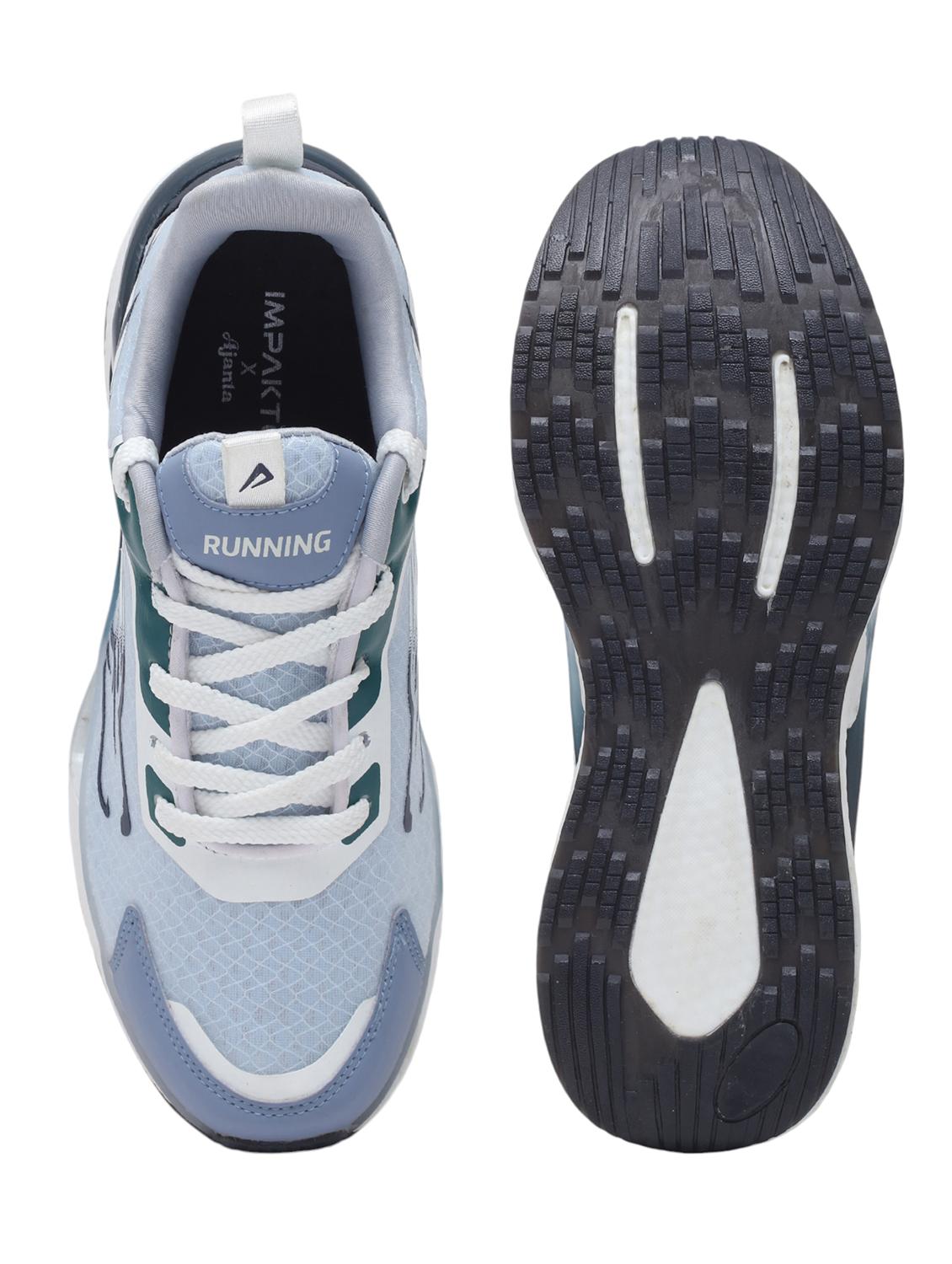 men light blue lace up sport shoe - 22016329 - Standard Image - 4