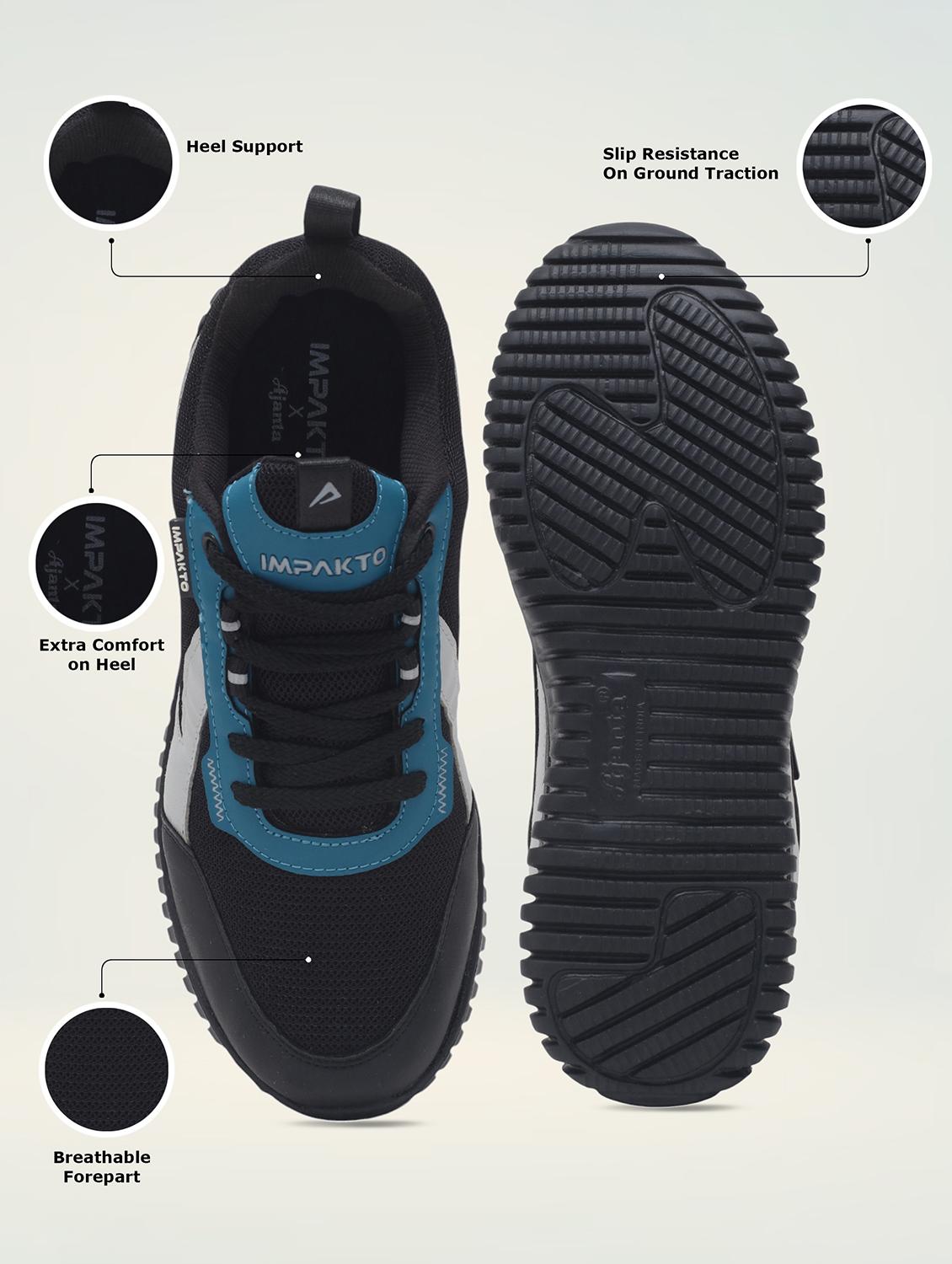 men black lace up sport shoe - 22016331 - Standard Image - 4