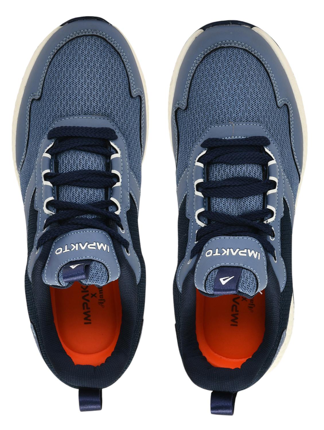 men blue lace up sport shoe - 22016335 - Standard Image - 4