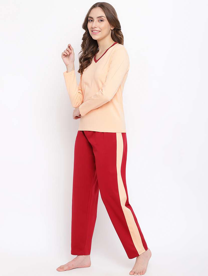 women printed nightwear pyjama set - 22016389 -  Standard Image - 1