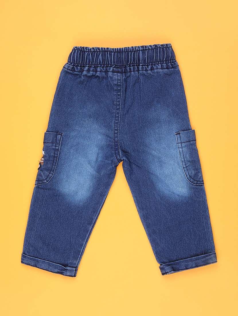 boys washed mid rise denim cargo - 22016461 -  Standard Image - 1