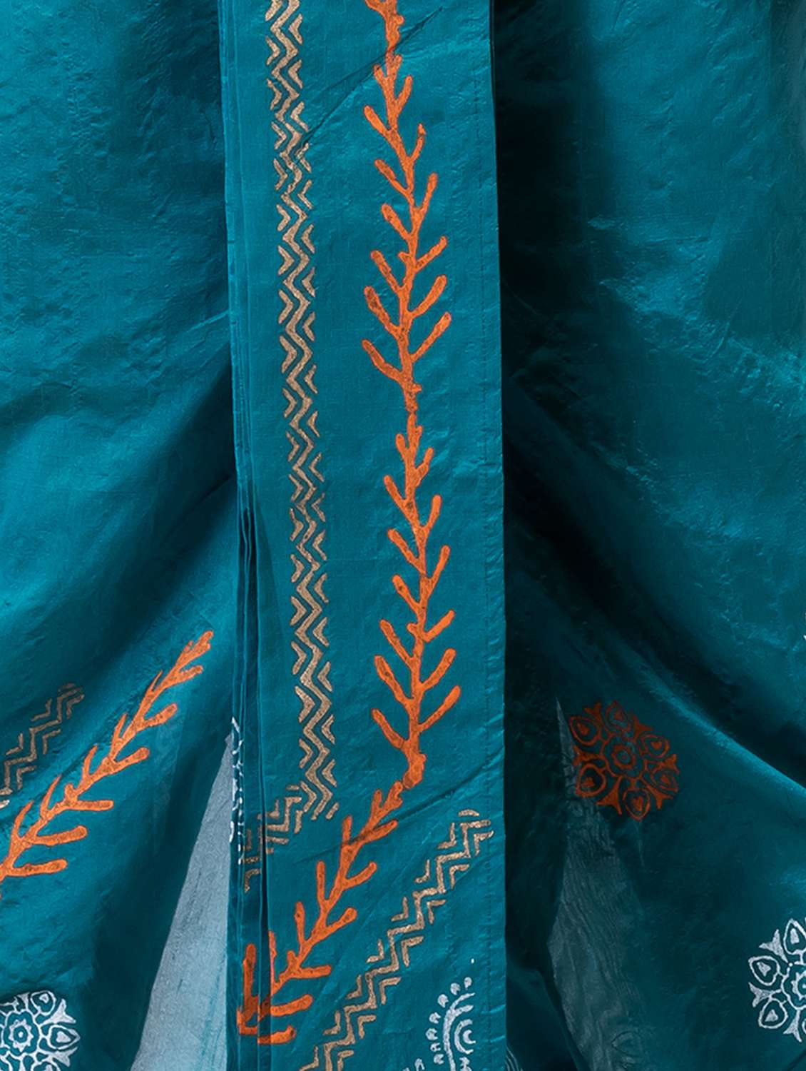 men printed mid rise draped dhoti - 22016530 - Standard Image - 4