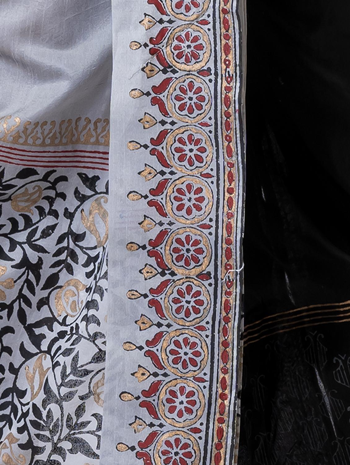 men printed mid rise draped dhoti - 22016536 - Standard Image - 4