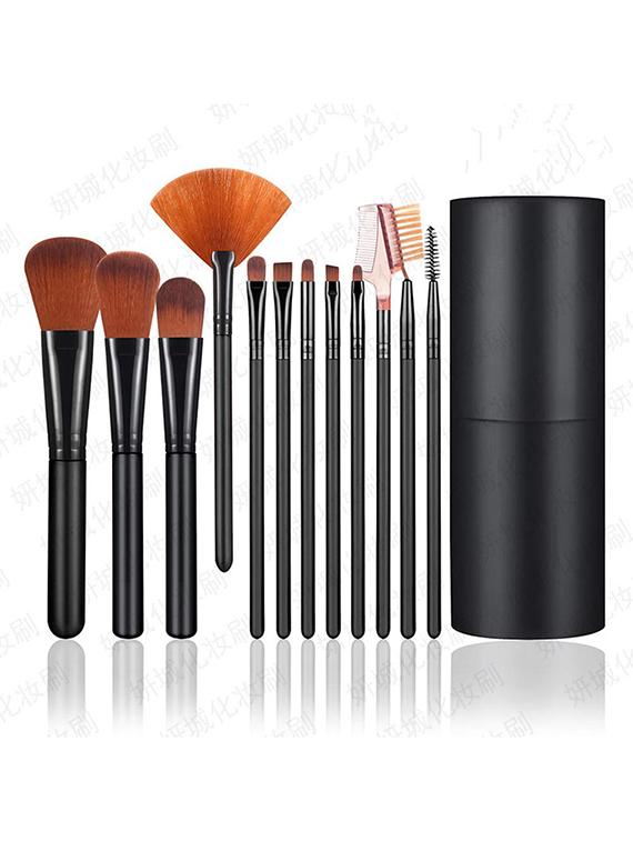 pack of 10 professional makeup brushes with container(color may vary) - 22016579 - Standard Image - 4
