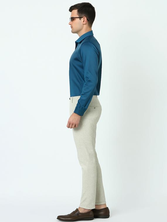 men solid collared long sleeve formal shirt - 22016984 - Standard Image - 4