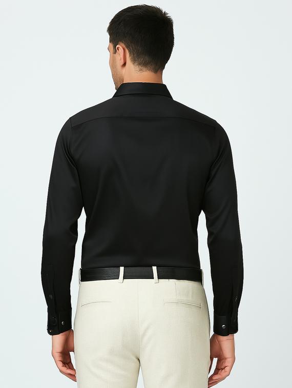 men solid collared long sleeve formal shirt - 22016985 -  Standard Image - 1