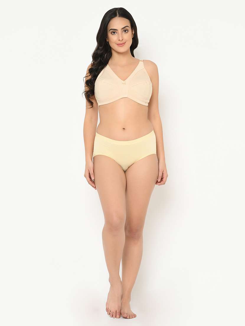 women beige solid full coverage regular bra - 22017248 -  Standard Image - 4