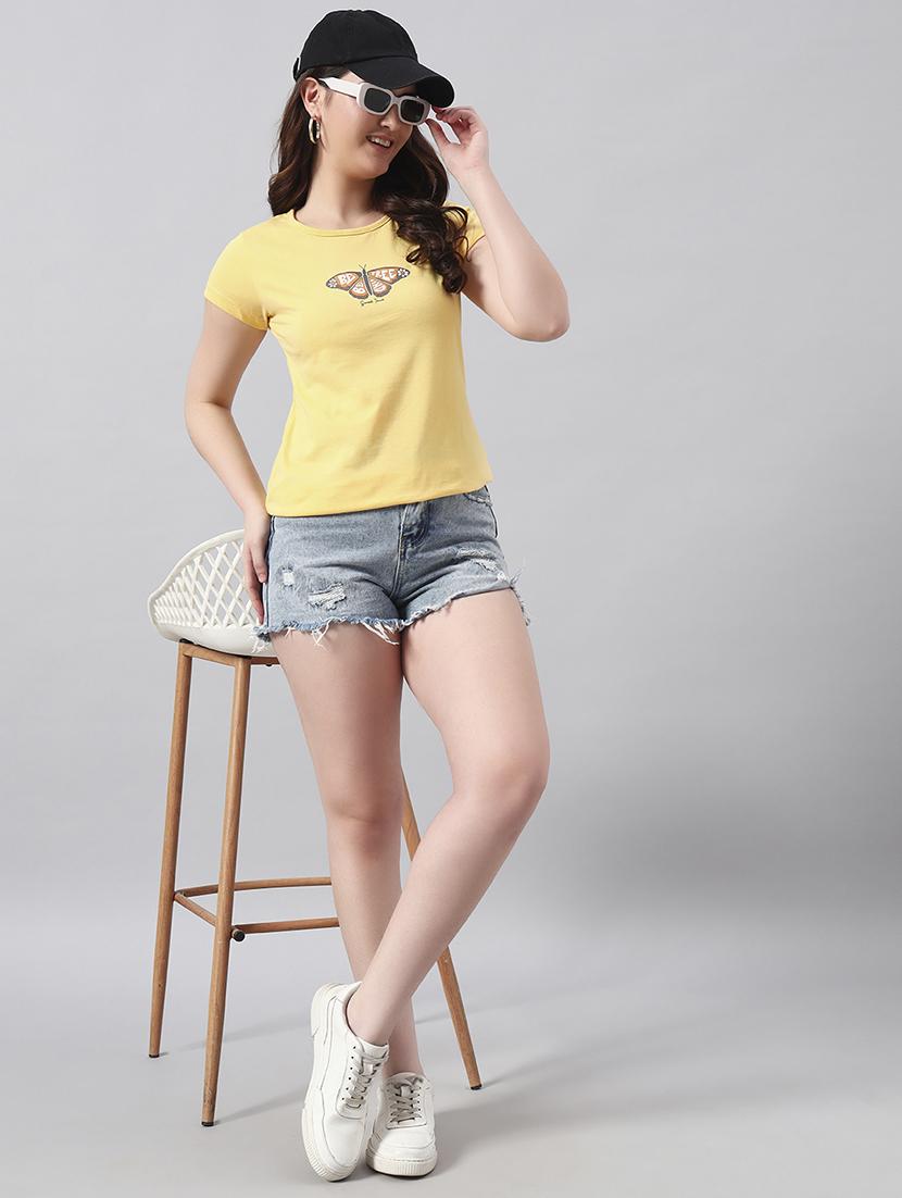 women printed short sleeve regular fit t-shirt - 22017406 - Standard Image - 4