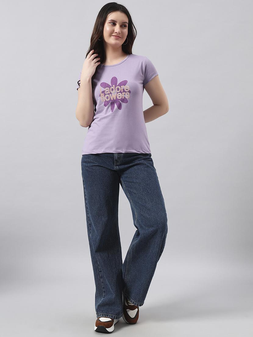 women printed short sleeve regular fit t-shirt - 22017415 - Standard Image - 4