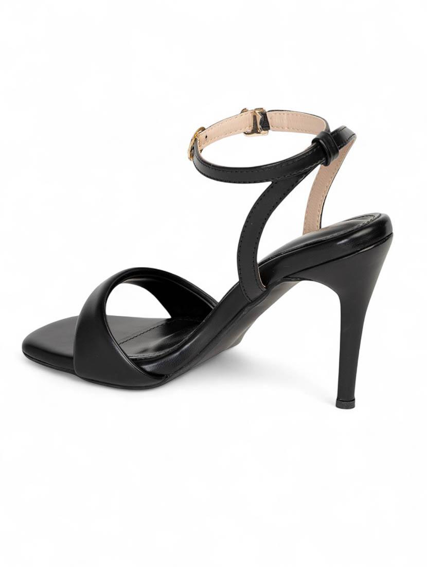 women black ankle strap sandal - 22017426 - Standard Image - 4