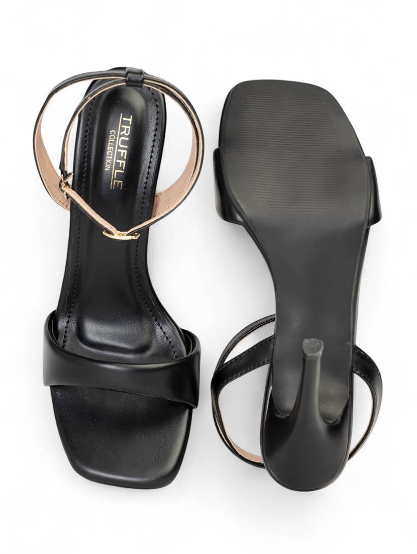 women black ankle strap sandal - 22017426 - Standard Image - 6