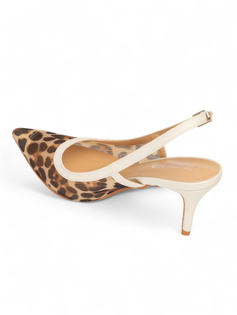 women animal print pointed pump - 22017432 - Standard Image - 4