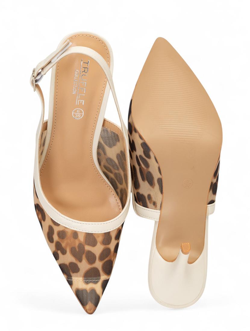 women animal print pointed pump - 22017432 - Standard Image - 6
