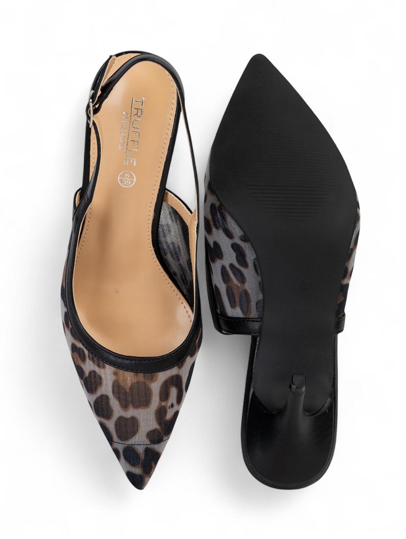 women animal print pointed pump - 22017433 - Standard Image - 6