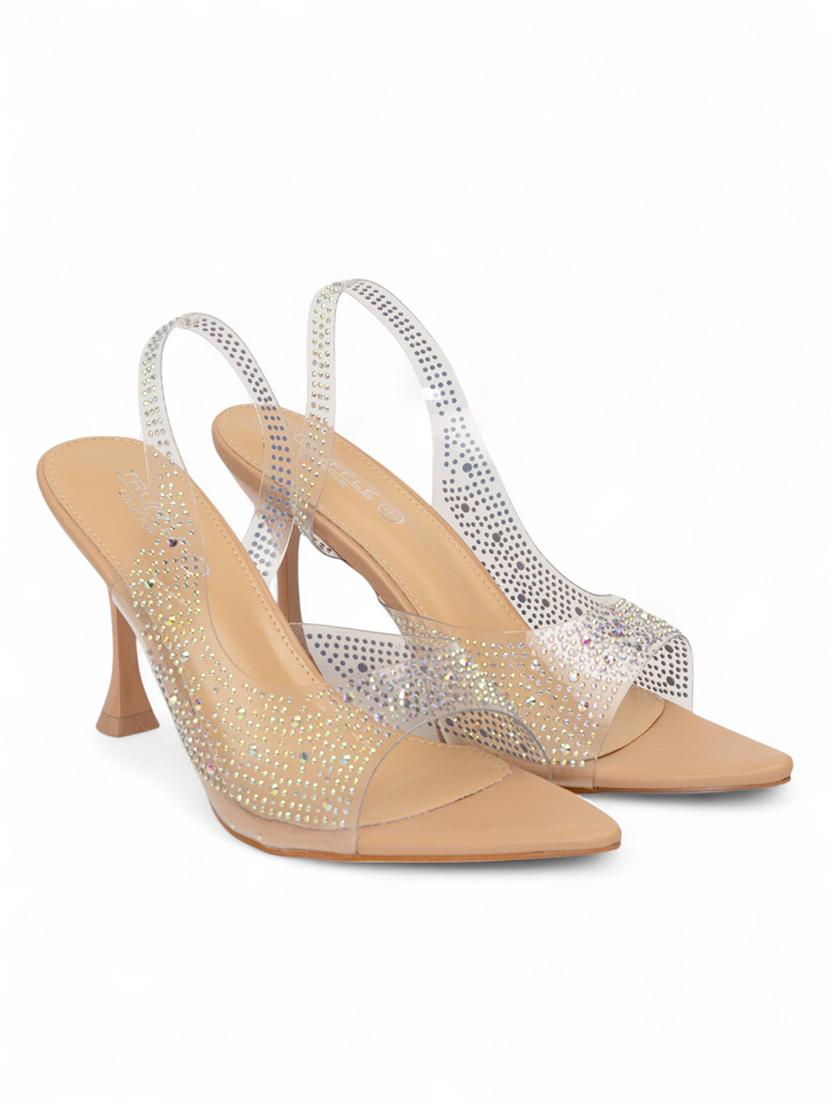 women embellished back strap sandal - 22017439 -  Standard Image - 1