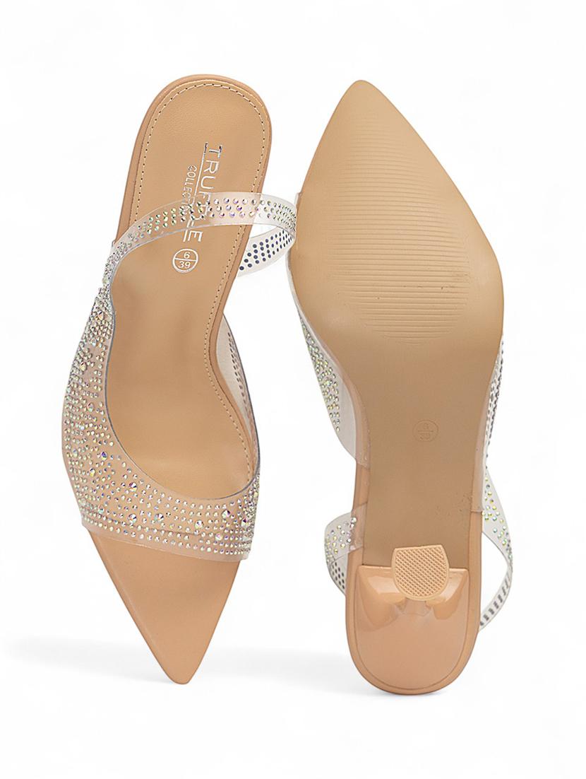 women embellished back strap sandal - 22017439 - Standard Image - 6