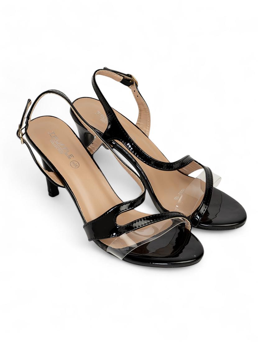 women black ankle strap sandal - 22017440 -  Standard Image - 1