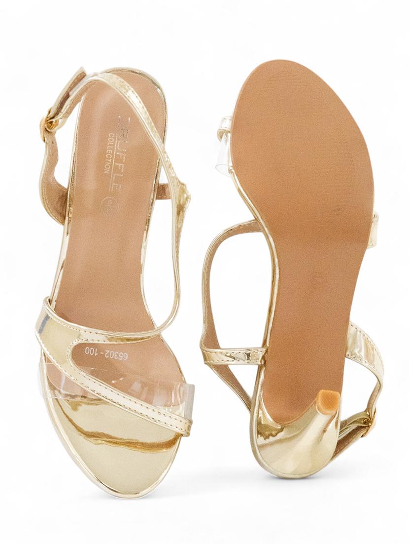 women gold ankle strap sandal - 22017441 - Standard Image - 6