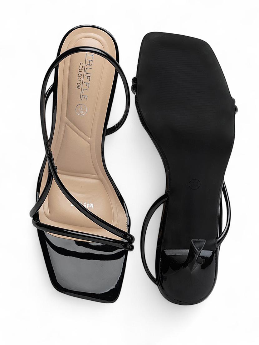 women black slip on sandal - 22017443 - Standard Image - 6