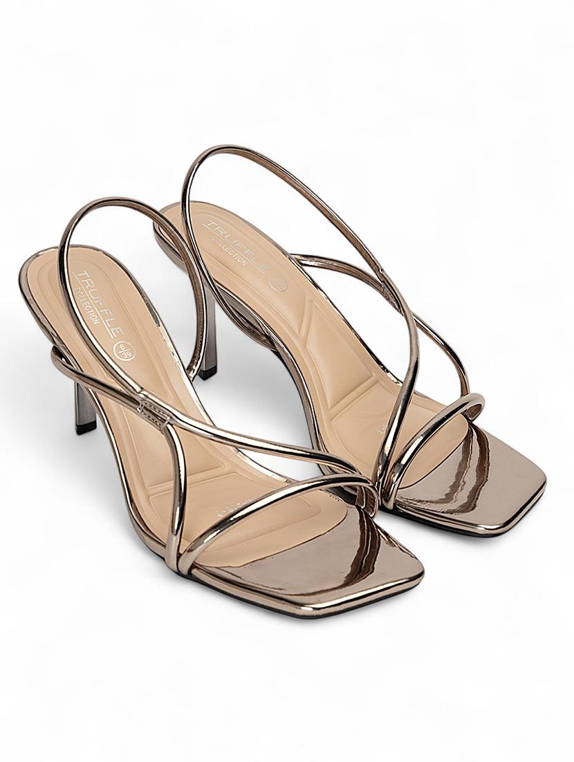 women metallic slip on sandal - 22017445 -  Standard Image - 1