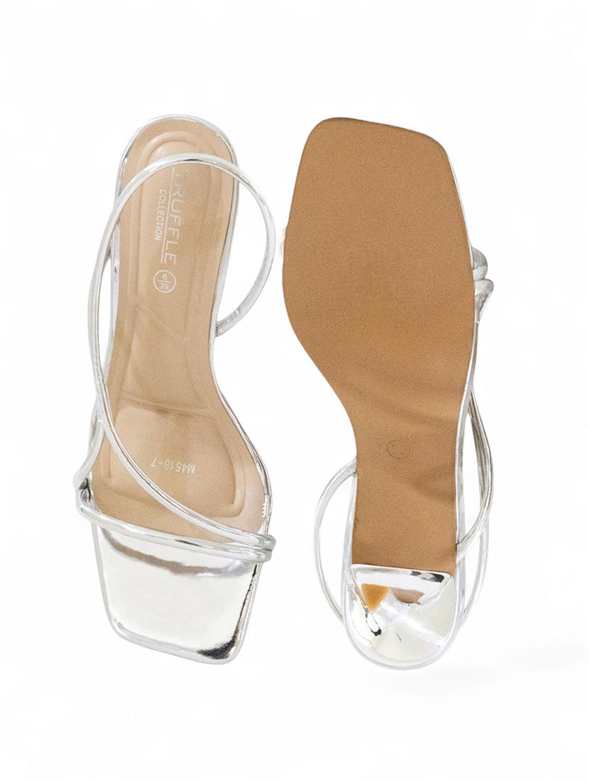women silver slip on sandal - 22017446 - Standard Image - 6