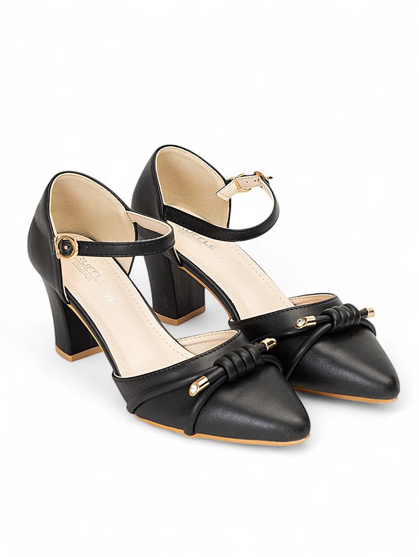 women black ankle strap sandal - 22017447 -  Standard Image - 1