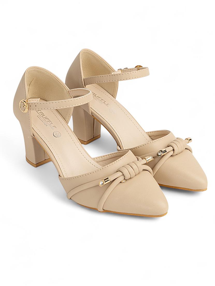 women nude ankle strap sandal - 22017448 -  Standard Image - 1