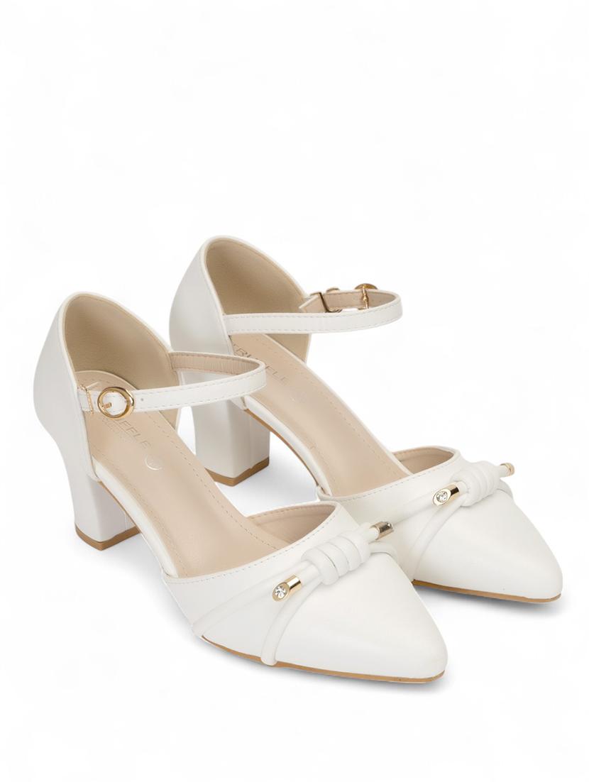 women white ankle strap sandal - 22017449 -  Standard Image - 1