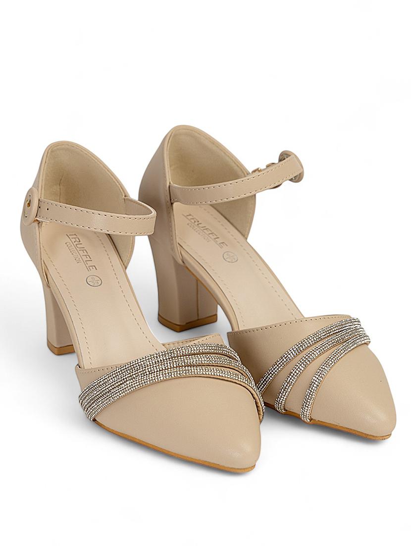 women nude ankle strap sandal - 22017451 -  Standard Image - 1