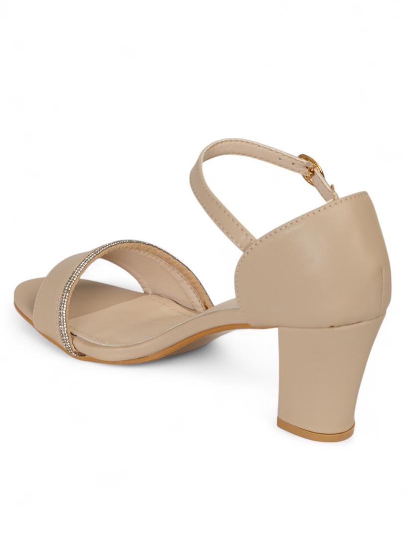 women nude ankle strap sandal - 22017457 - Standard Image - 4