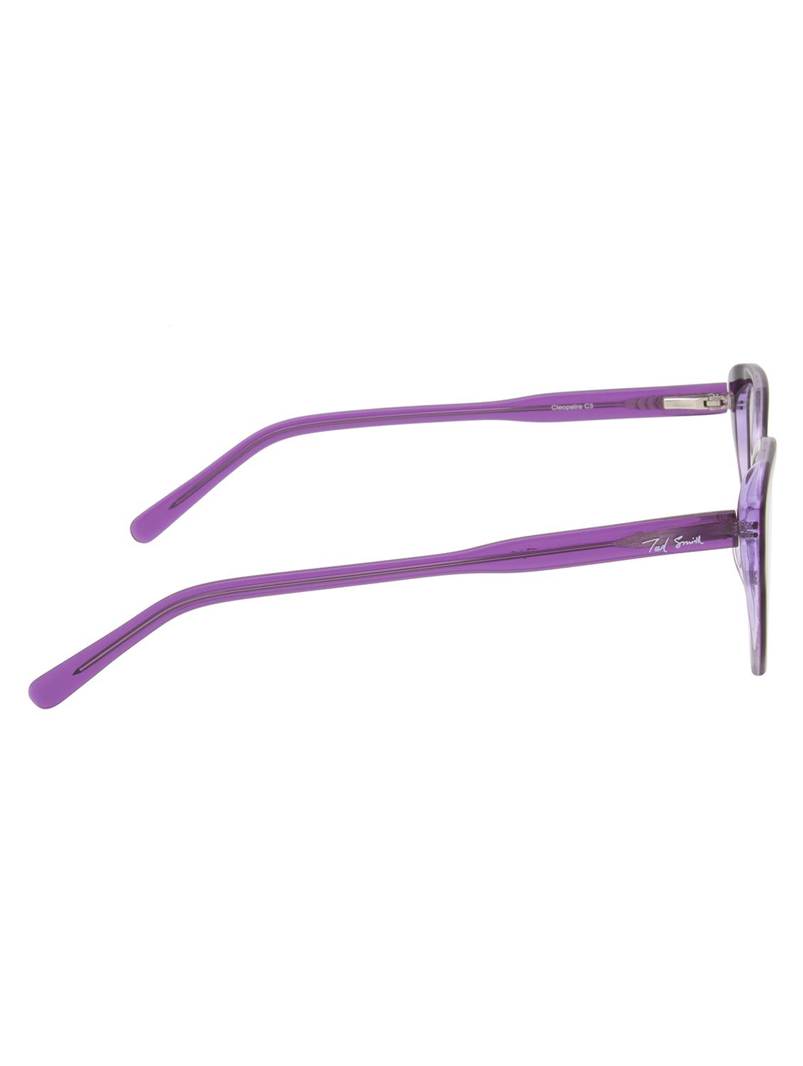 ted smith maroon cat-eye premium italian acetate frames for women - 22017494 - Standard Image - 4