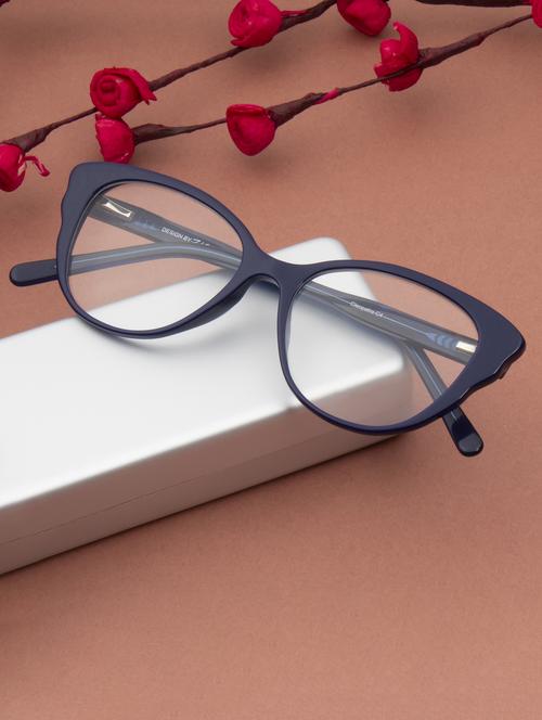 ted smith blue cat-eye premium italian acetate frames for women - 22017495 - Standard Image - 0